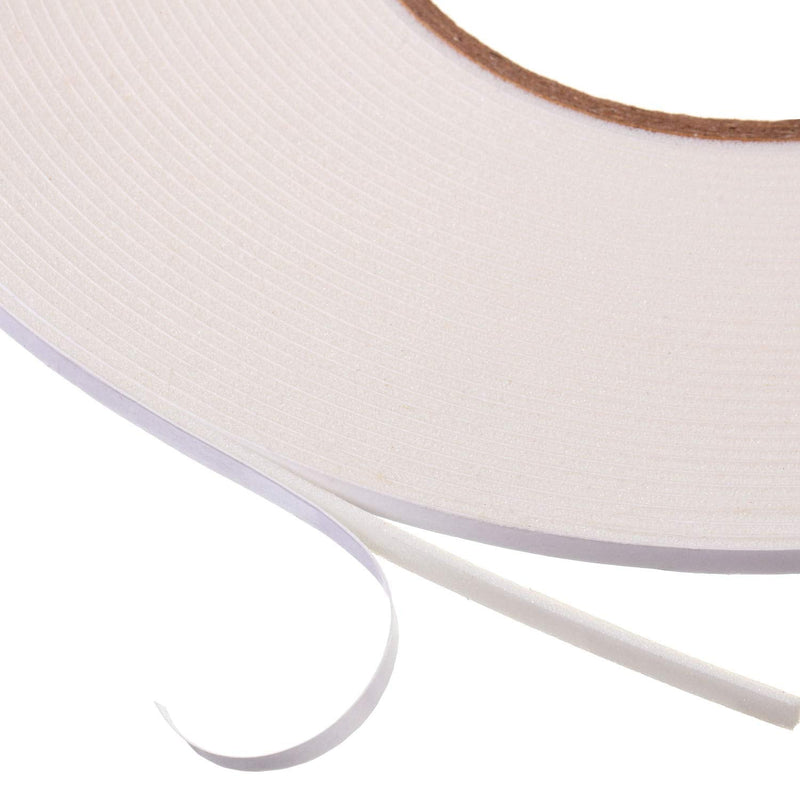 [Australia - AusPower] - 3 Rolls Double Sided Foam Tape PE Roll Double Faced Sponge Adhesive Mounting Tape(1/8 Inch by 50 Feet,White) White 1/8 Inch by 50 Feet 