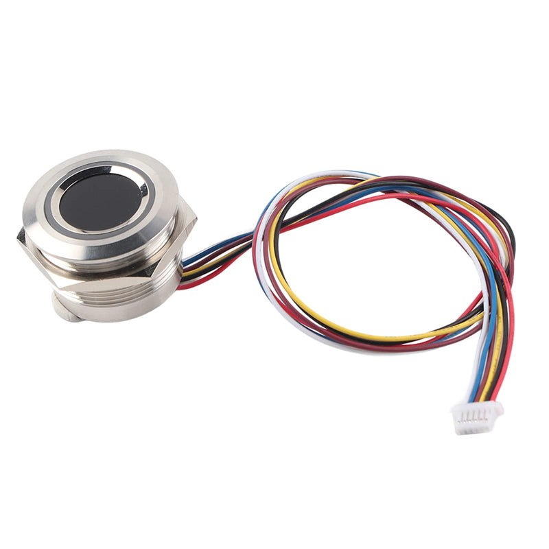 [Australia - AusPower] - Fingerprint Identification Module, R503 Circular Capacitive Fingerprint Identification Module with 2-Color Ring Indicator Light for Access Control/Help Desk/Security Box 