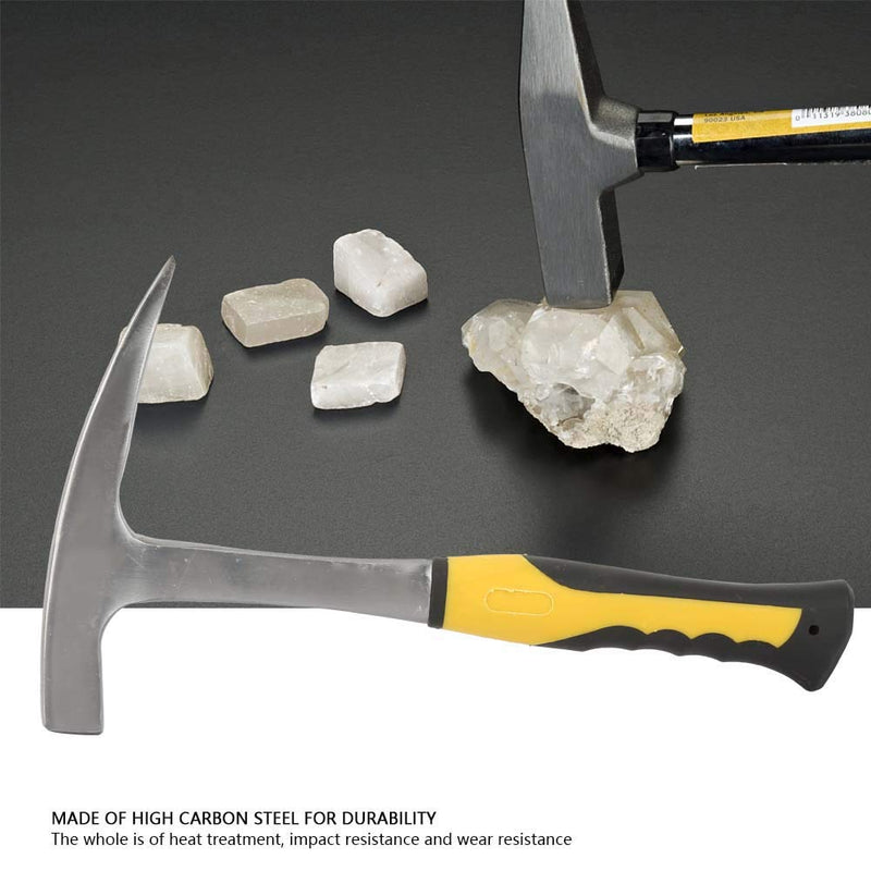 Chisel, Geological Hammer, Stone Hammer, Geologist Hammer, Hammer for Breaking Bricks, Geology Hammer, Double Head Duckbill Hammer for Geological Investigations with Flat Mouth (S) S