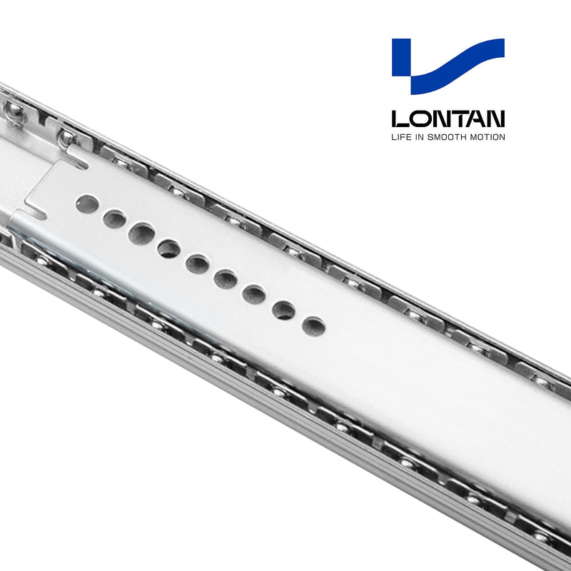 [Australia - AusPower] - LONTAN 1 Pcs Bottom Mount Centered Drawer Slides for Cabinet & Dresser Drawers 12 Inch Heavy Duty Center Mount Drawer Slides 8" Extension Glide Track 