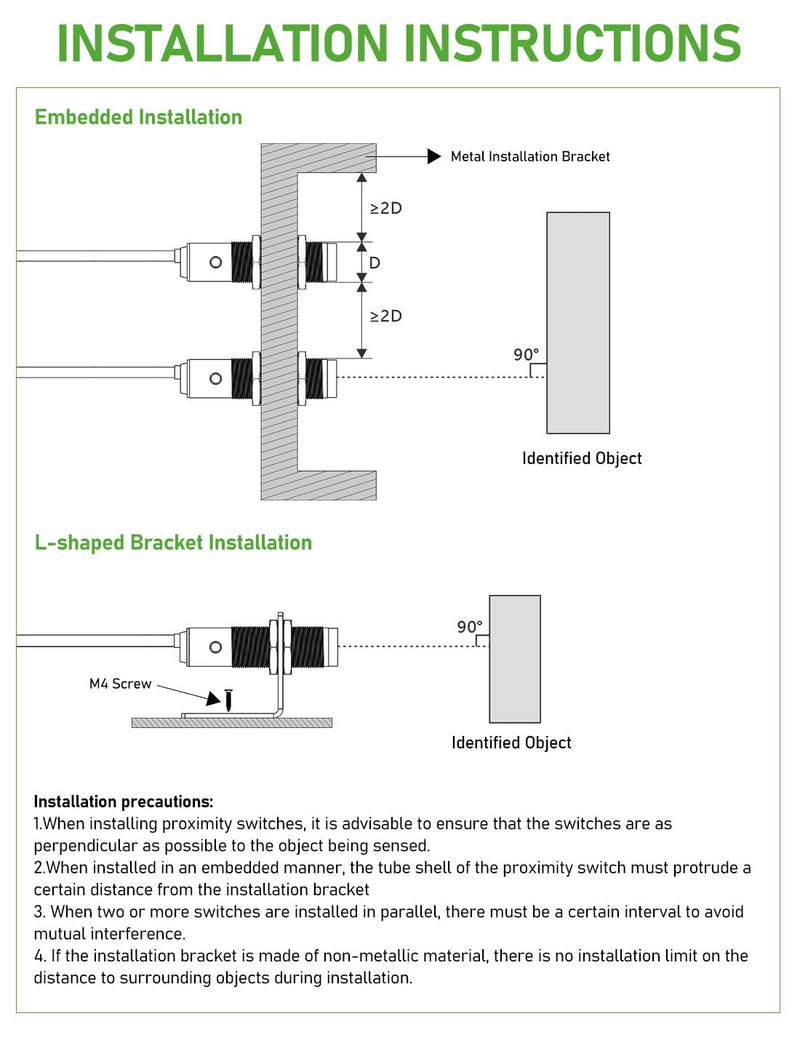 [Australia - AusPower] - DIHOOL Photoelectric Proximity Sensor, Laser Motion Switch,IP65 Waterproof, Normally Open NPN NO, M16, 3 Wires,12V/24V Input(10-30VDC), Detection Distance Adjustable from 3cm to 80cm 