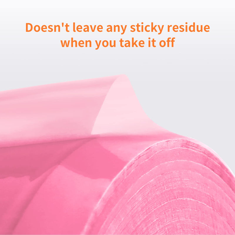 [Australia - AusPower] - Annhua Barrier Film Dental Surface Barriers Adhesive Tape Sheets, Pink Dental Barrier Tape Tattoo Tape 4" x 6" Disposable Barrier Sheets with Edge Dispenser Box - 1200 Sheets|1 Roll 