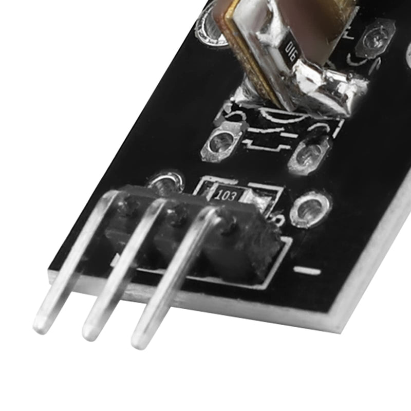 [Australia - AusPower] - 4 Pcs 3 Pin 650nm Red Laser Transmitter Module Dot Diode Copper Head Sensor Module for Laser Sensor Projects 