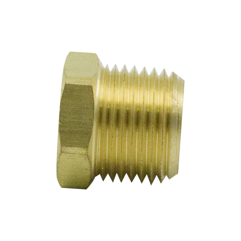[Australia - AusPower] - Legines Brass Pipe Fitting Hex Bushing 1/2" NPT Male to 3/8" NPT Female Adapter 1200psi (Pack of 2) 1/2" X 3/8" 