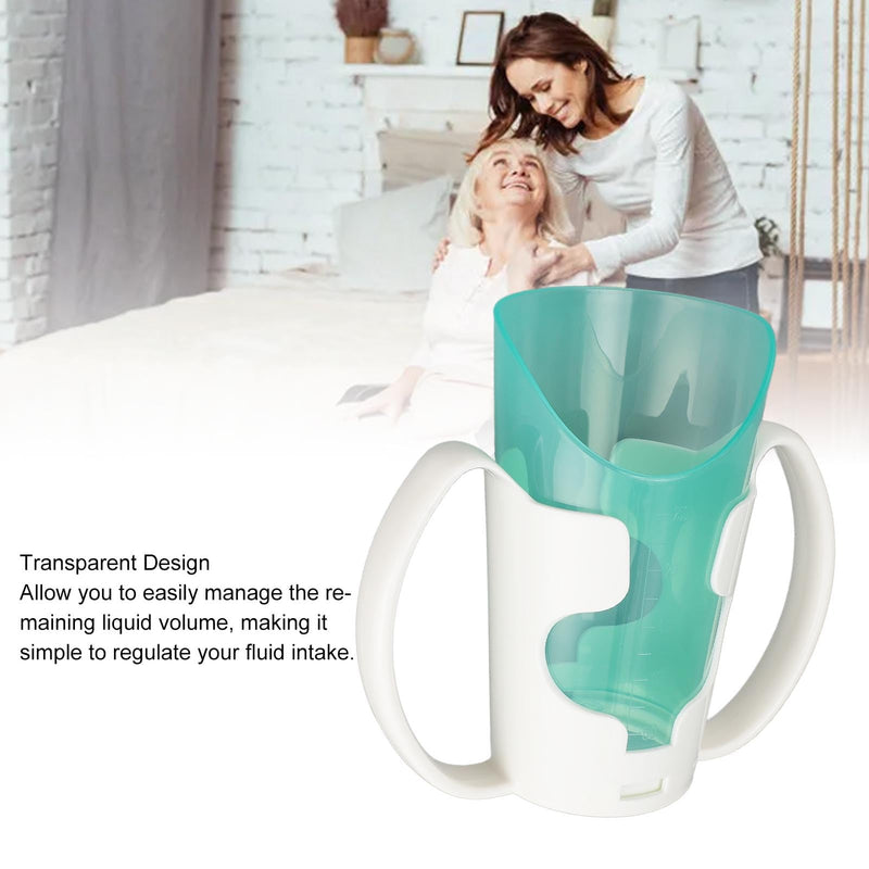 Elprico Elderly Care Cup, Nosy Cup for Adults, Spill Free Cups for Adults, Hospital Drinking Cup, Versatile Drinking Cup for Patient Care with