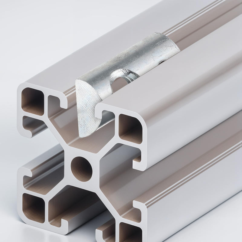 [Australia - AusPower] - 20 Packs T-Nuts 1/4-20, 1/4-20 Steel Roll in T-Nuts with Ball Spring, Threaded T Slot Nuts Accessory Hardware for 10 Series Aluminum Extrusion Profiles Rail 