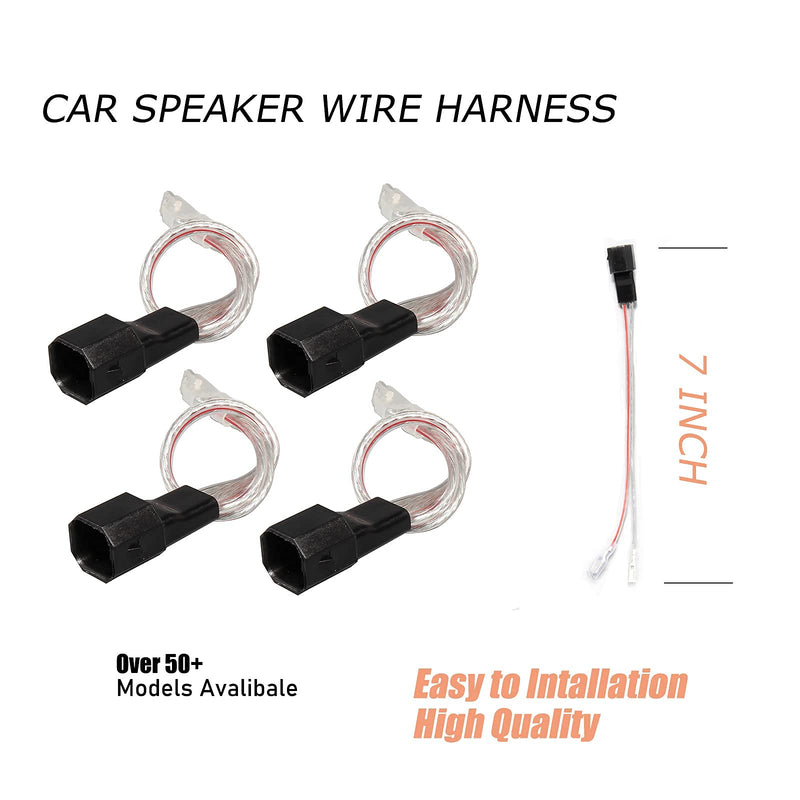 [Australia - AusPower] - RED WOLF Car Speaker Wiring Harness Adapter Connector Compatible with Ford 1998-2014, Lincoln 2003-2011, Mercury 2000-2010, Mazda 1998-2011 Vehicles Install Aftermarket Door Speaker Wire Cable Plug 