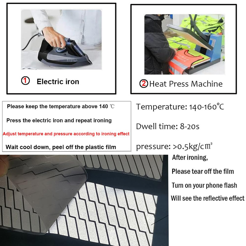 High Visibility Silver Reflective Heat Transfer Vinyl Iron On Stickers Arrow MN-13 (1 inch x 10 Yard) 1 inc x 10 yard