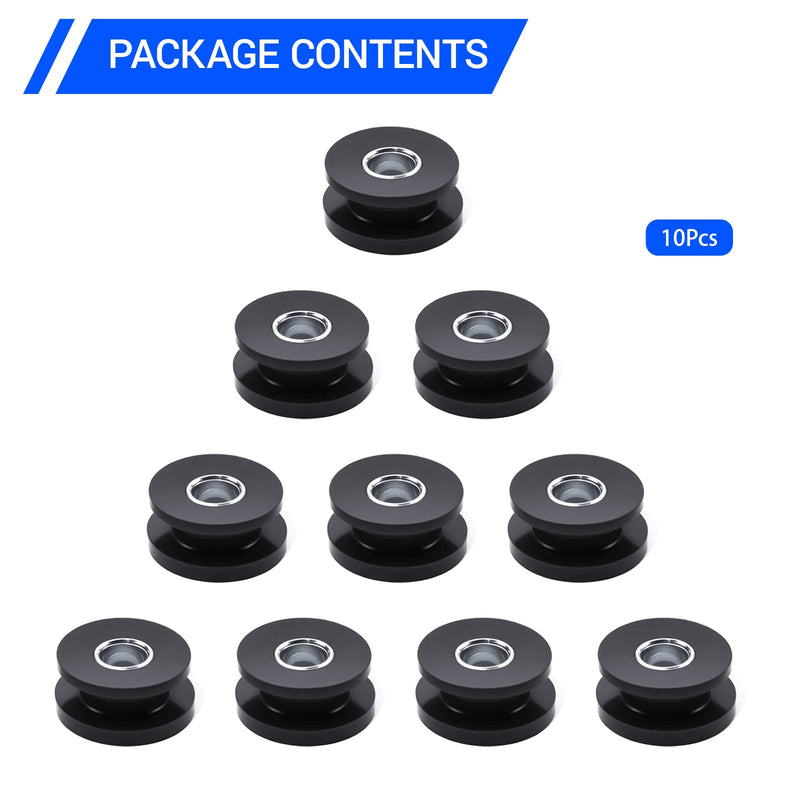 [Australia - AusPower] - Rubber Grommet Kit M8 with Steel Sleeve Reinforced, 10PCS Rubber Bushings for Motorcycle Fairing Windshield Mount, Automotive Panel Mount, Boat Windshield, Equipment Mount Vibration Isolation 
