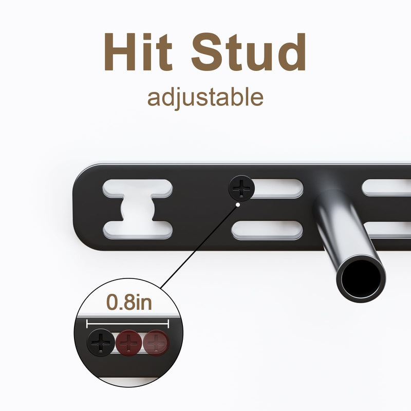1pc Floating Shelf Bracket Heavy Duty,Decorative Floating Shelf Hardware Hidden Black Metal Fireplace Mantel Brackets (18"X8"X1.0" Without Tools) 18"X8"X1.0"