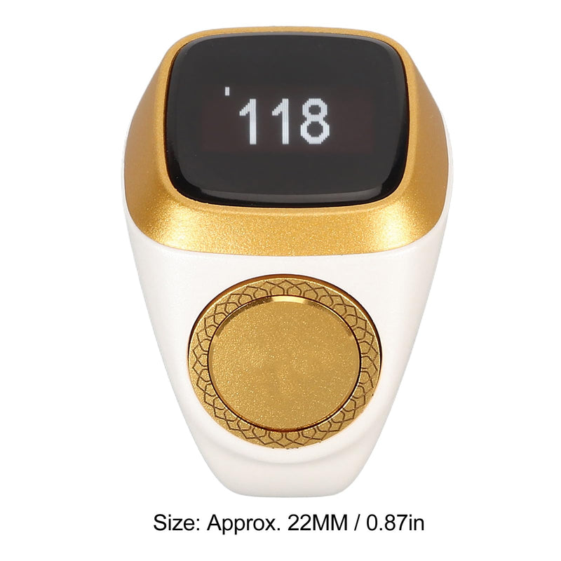 Hand Tally Counter Count Clicker, Bluetooth Counter for , 0.49in Screen, Electronic Counting Finger for Sport Casino Event School Training Activities (White)