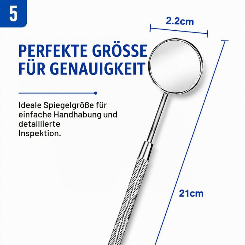 YSCARE Mouth Mirror Mouth Tooth Mirror Inspection Mirror Dental Care Set Oral Care Mouth Control Extension Tool Also Suitable for Eyelash Extensions Tooth Mirror Einzelspiegel