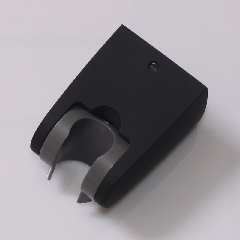 Square Solid Brass Hand Held Shower Head With Wall Connector Holder and Hose Set Matte black
