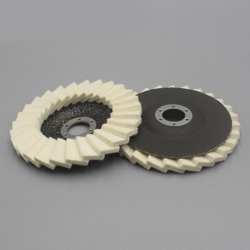 Pack of 6 Polishing Discs 125 mm x 22.2 mm, Polishing Disc, Buffing Disc, Polishing Disc Flex, Polishing Discs for Angle Grinders, for Sanding and Polishing Paint, Wood, Plastic