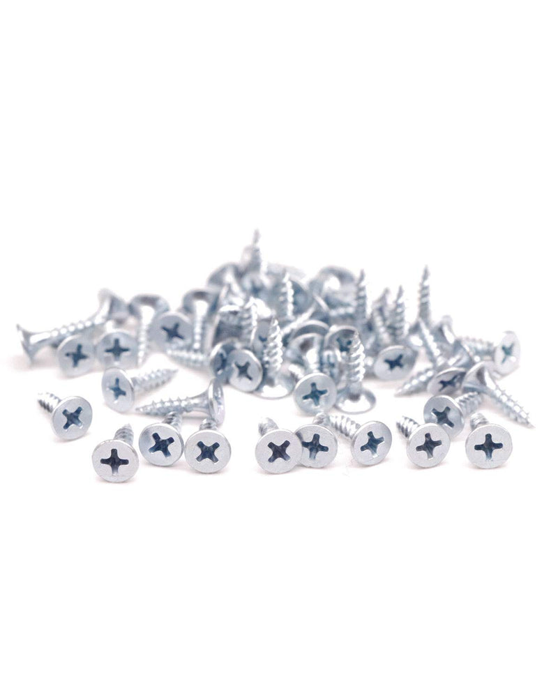 [Australia - AusPower] - 100pcs #6x5/8" Flat Head Phillips Drywall Screws Fine Thread Sharp Point Wood Screw, Carbon Steel 1022A, Zinc Coated #6 x 5/8" 100 