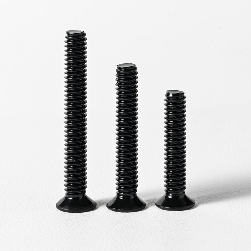 [Australia - AusPower] - 1/4-20 x 1-1/4'' (20 Pack) Flat Head Machine Screw, Phillips Drive, Black Oxide 304 Stainless Steel 18-8, Bright Finish, Fully Machine Thread 1/4 x 1-1/4'' 