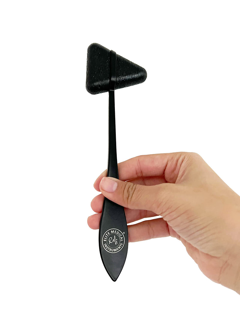 [Australia - AusPower] - EMI Deluxe Taylor Percussion Reflex Hammer - Tactical Stealth Black - Neurological Reflex Testing Tool for Doctors, Nurses, and Physical Therapists 