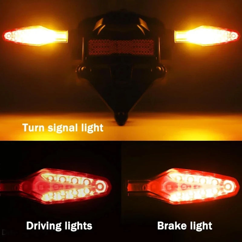 [Australia - AusPower] - 2 Pack Motorcycle Turn Signal Lights Rear LED Brake Indicator Taillight for BMW S1000RR 2019-2024,M1000RR R1250GS ADV 2021-2024 