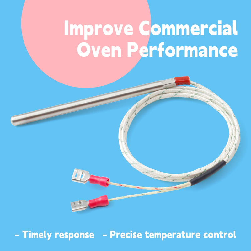 [Australia - AusPower] - 353589-1 Temperature Sensor Probe Compatible with Vulcan Hart Commercial Oven WKGD ECO2D ECO4D ECO6D GCO2D GCO4S SG4D SG6D VC4EC VC4GD VC4GS VC6EC VC6ED Replace 44-1235 00-353589-00001 VH353589-1 