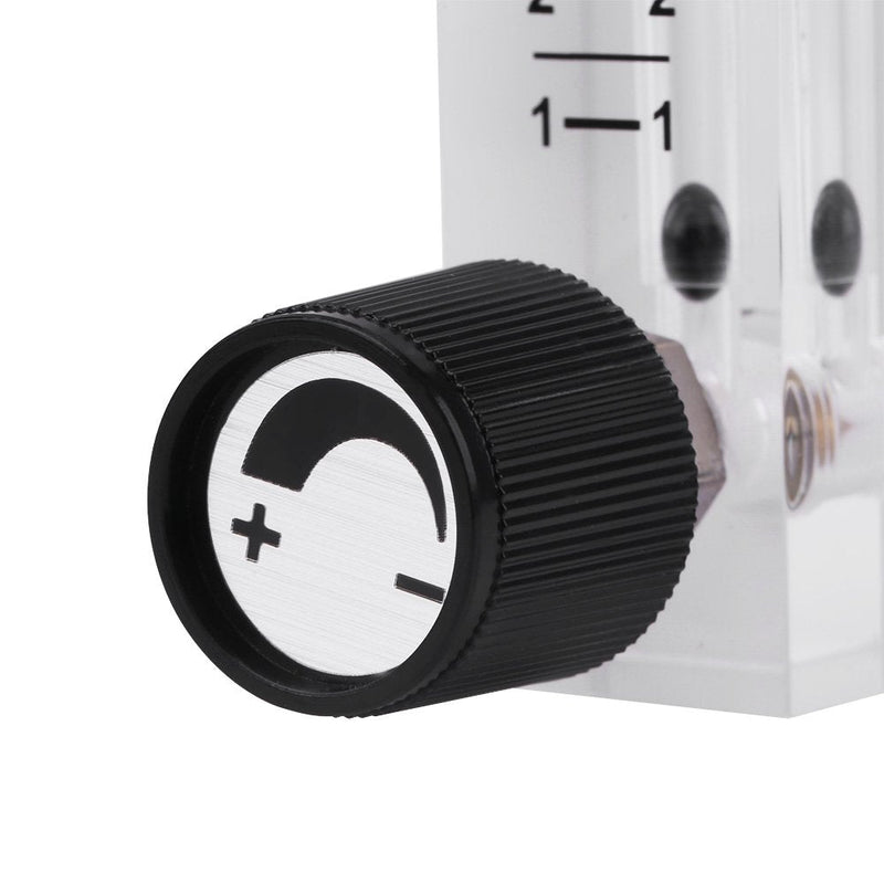 [Australia - AusPower] - Gas Flow Meter, 1-10LPM Oxygen Flow Meter with Control Valve for Oxygen/Air/Gas, LPM Rotameter 