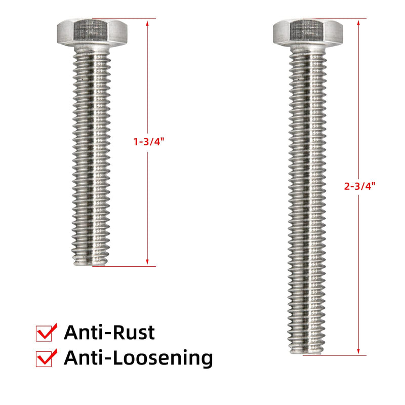 [Australia - AusPower] - 16 PCS 304 Stainless Steel Post Attachment Kit, Sign Mounting Hardware, Sign Post Mounting Bolts and Nuts, Sign Post Mounting Hardware for U Channel Post 