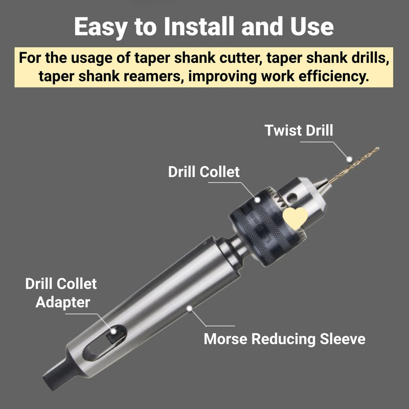 [Australia - AusPower] - Adapter for Morse Taper Drill Lathes Partial Cone Adapter Reducing Drill Sleeve (2-3) 2-3 