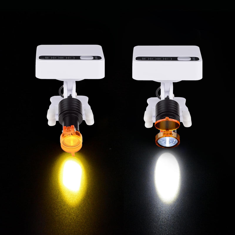 [Australia - AusPower] - REEHUT 5W LED Headlight Ultra-Light Adjustable Light Headlamp with 2 Magnetic Batteries for Medical Loupe Glasses Magnifiers 