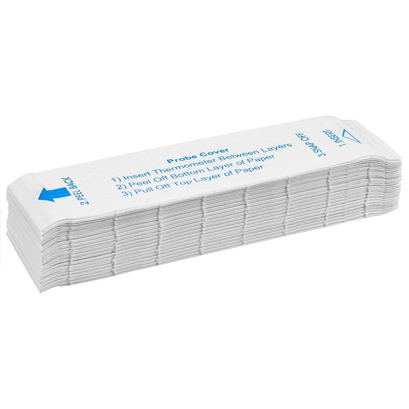 [Australia - AusPower] - Care Touch CTPC100 Disposable Universal Probe Covers, Shape (Pack of 100) 