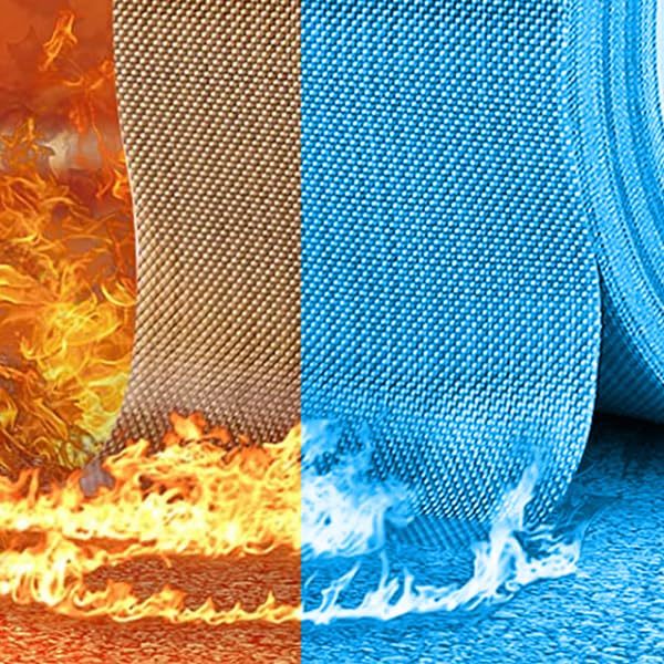 BOMEI PACK PTFE Glass Cloth Tape 6.3mil x 8 "x 33 ft High Temperature PTFE Tape Abrasion Resistant Surface Protection for Vacuum Sealer Machine, Hand Impulse Sealers Insulation Coated 1R Teflon 8in33ft