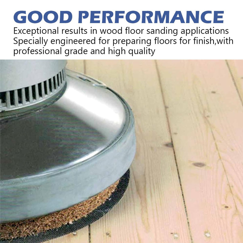 HUAALIUCHE 17" Sanding Screen Discs - Mesh Floor Sanding Screen - Black Silicon Carbide - for Wood Floors (10 Pack, 180 Grit) 17 inch #180-10 Pack