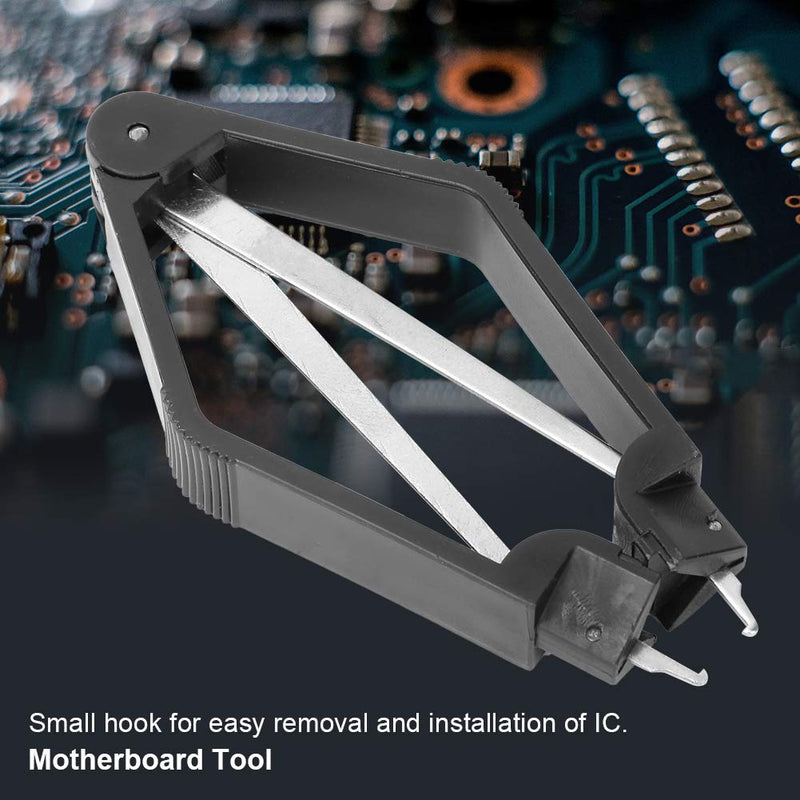 Dioche 105mm IC Chip Removal Tool Stainless Steel IC Extractor for Motherboard Components Repair Kits