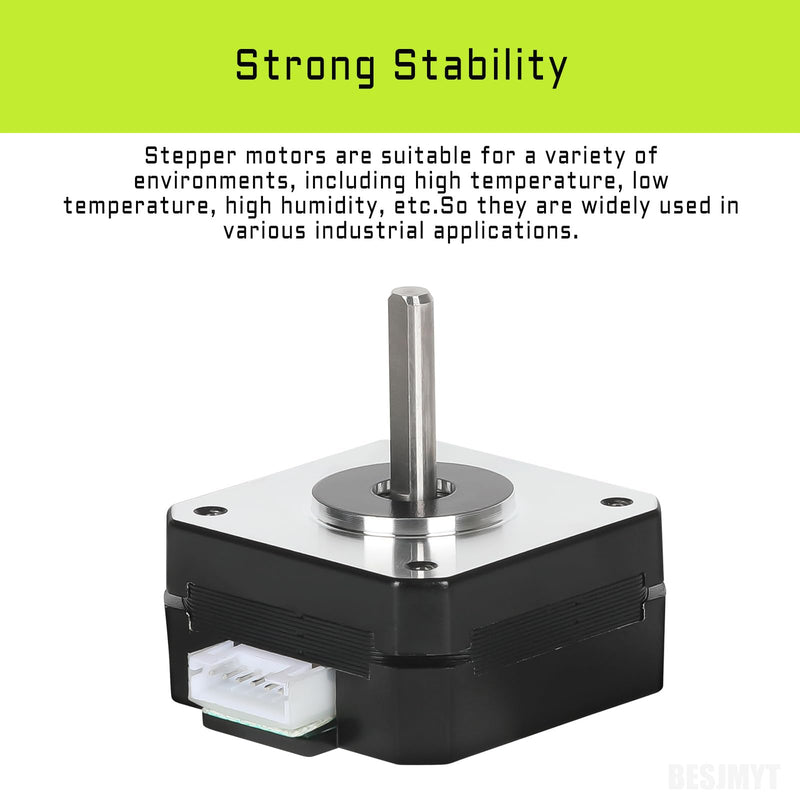 [Australia - AusPower] - Nema 17 Stepper Motor 3PCS High Accuracy 145mNm/20.53oz.in High Torque 20.5mm(0.81inch? Bipolar 1A-3.5V 1.8 Degree 2 Phase 4 Lead for 3D Printer/CNC Machine Tool 