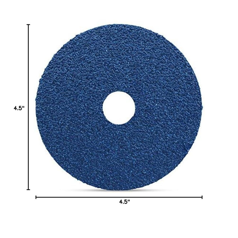 [Australia - AusPower] - BHA Zirconia Resin Fiber Sanding and Grinding Discs, 4.5” x 7/8”, 36 Grit - 25 Pack 