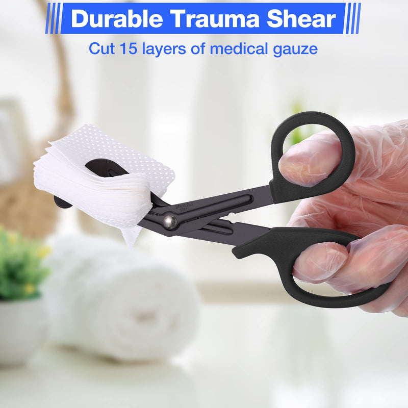 [Australia - AusPower] - 20 Pack Medical Scissors Badge Scissors for Nurses Stainless Steel Blades Emergency Bandage Shears 6 Inch Nurse Accessories for Nurses Doctor Supplies, Black 