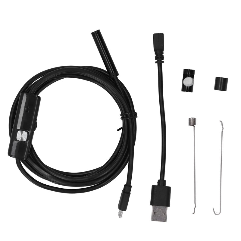 [Australia - AusPower] - USB Endoscope Inspection Camera, Industrial Endoscope Camera with 6 Adjustable LED Lights, 0.3MP Camera for Pipe Inspection, Car Maintenance, Underwater Viewing (1M) 