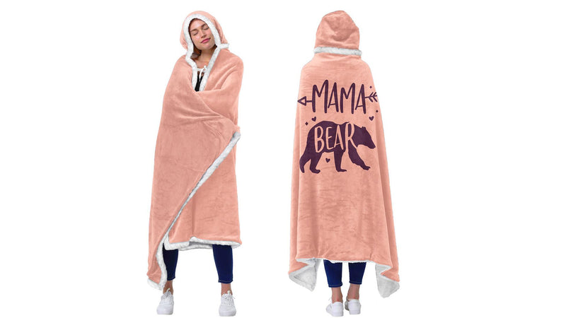Vprintes Mama Pink Wearable Blanket Hoodie -Mothers Day Gifts for Wife Birthday Gifts for Mom from Daughter Son - Wife Birthday Gifts, Gifts for Wife from Husband