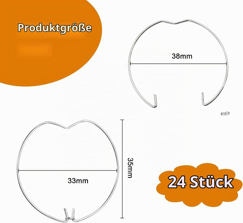 Retaining Spring Rings 24 Pieces Recessed Spotlight Spring Ring MR11 LED Retaining Ring | URHRHU Retaining spring rings spring ring lamp holder for LED spot light recessed lights halogen lamp