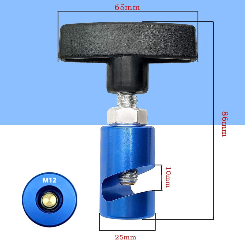 [Australia - AusPower] - ZKTOOL 2 Pieces Lift Support Retaining Clip, Hood Strut Clamp, with Brass Core Protection, Bonnet Stay Clamp and Spark Plug Saddle 2-in-1 Tool, 12mm Spark Plug Spacer Tool, Hood Lift Support Clip 2 Stück 12MM 