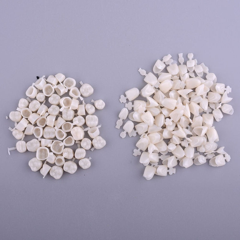 [Australia - AusPower] - 100pcs Dental Temporary Crown Veneers Material Anterior Front Back Molar Teeth 
