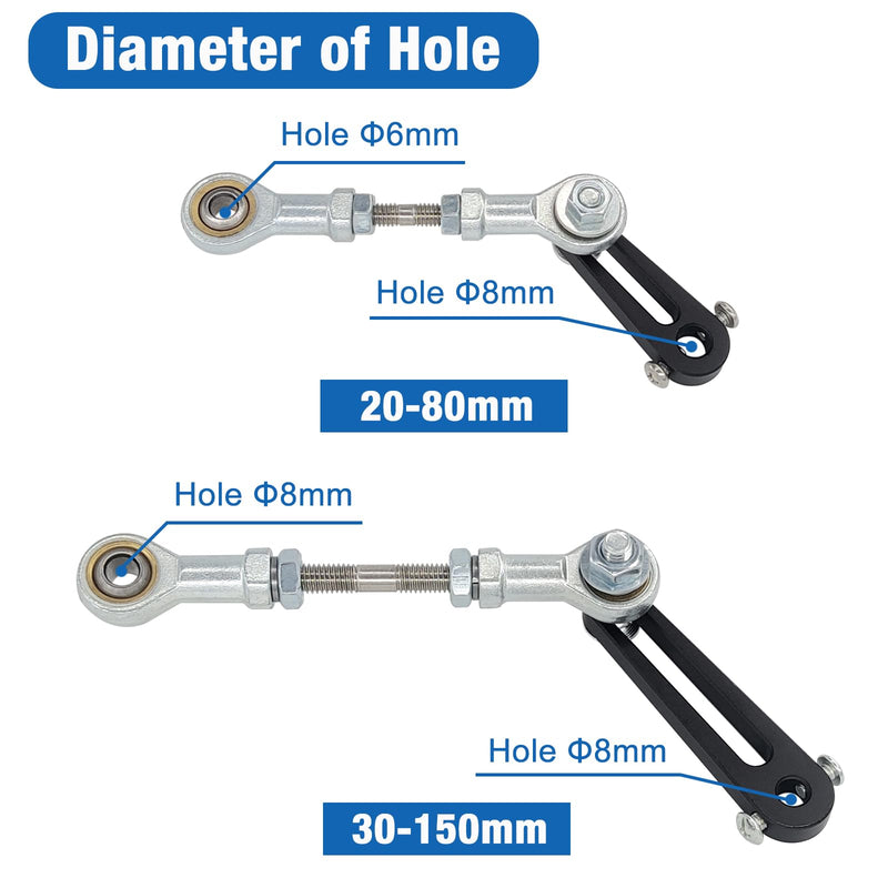 [Australia - AusPower] - Rocker Arm Motor Arm for Reciprocating Linear Actuator Accessories,Motor Shaft Hole 8mm,Stroke 30-150mm Stroke 30-150mm 1 