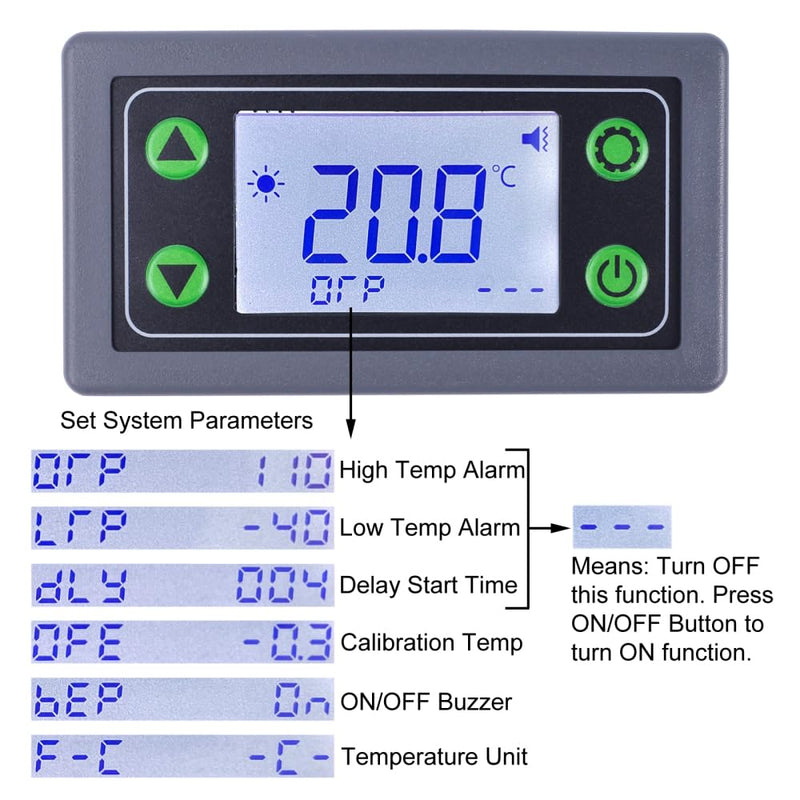 [Australia - AusPower] - XY-SA30 30A Electronic Thermostat Controller, AC 110V-220V NTC Digital Temperature Control Module, -40~166℉ Automatic Timed Heating/Cooling Temp Control Board 