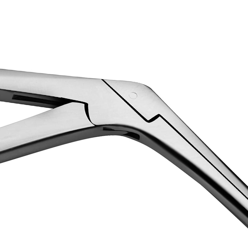 [Australia - AusPower] - Precise ENT Procedures with Alligator Ear Forceps - Curved Jaw Design, Non-Slip Grip Handle, Fine-Tip, Reusable and Easy to Clean - Micro 3 Inches 3 Inch Micro 