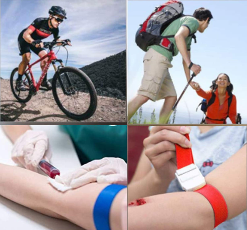 [Australia - AusPower] - Tourniquets, Emergency Outdoor Tourniquet First Aid Tactical Life Saving Hemorrhage Control,Medical Buckle Tourniquet with at Home, Outdoors, Sports, Workplace, Hiking & Survival (6 Pack) Elastic 6 
