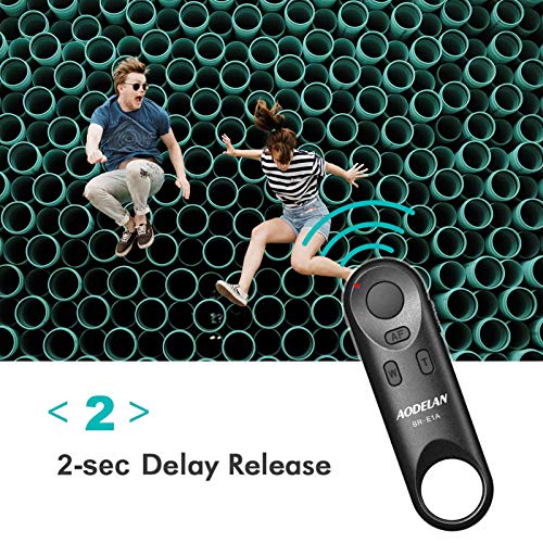 AODELAN Camera Remote Control for Canon EOS RP, EOS R, R5, R6, M50, M50 II Black Remote for Canon