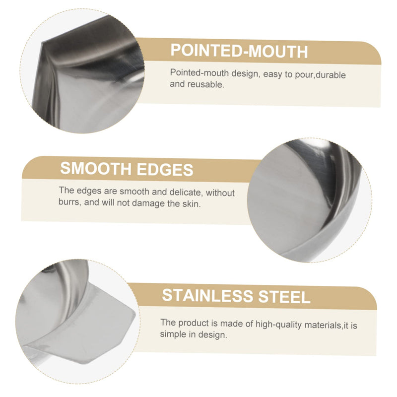 [Australia - AusPower] - Garneck 2 x Stainless Steel Weighing Bowls Mini Weighing Plates for Electronic Scales Durable and Practical for Kitchen and Food 