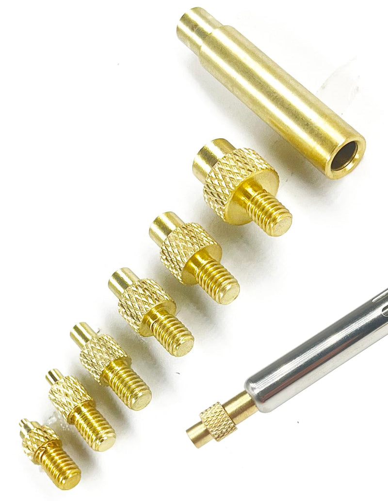 [Australia - AusPower] - 3D Printing Brass Nuts Threaded Inserts M2 M2.5 M3 M4 M5 M6 Female Thread Metric Knurled Nuts Assortment Kit Brass Heat Set Insert for Plastic and 3D Components (430Pcs+Heat Set Insert) 430Pcs+heat set insert 
