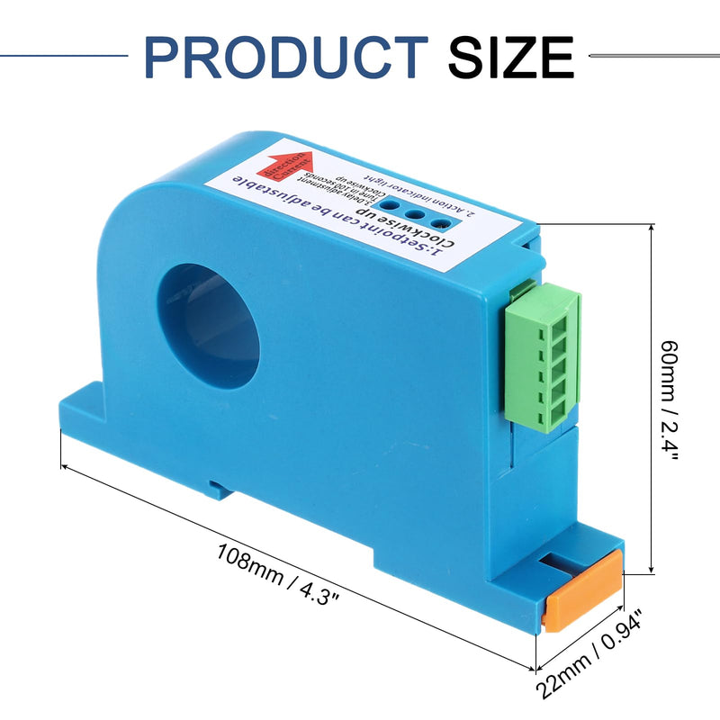 MECCANIXITY Miniature Current Switch 8-35V 0-300A DC Current Sensing Switch Sensor Monitoring Relay Adjustable Normally Open/Normally Close, D366
