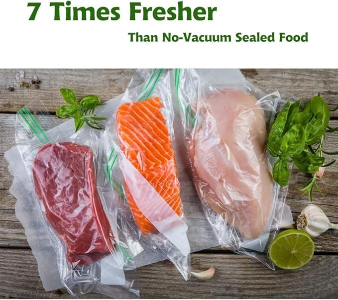 MEGAWISE Vacuum Sealer Bags, 5 Rolls, 6 in x 19.6 ft, BPA-Free Food Storage 5Roll