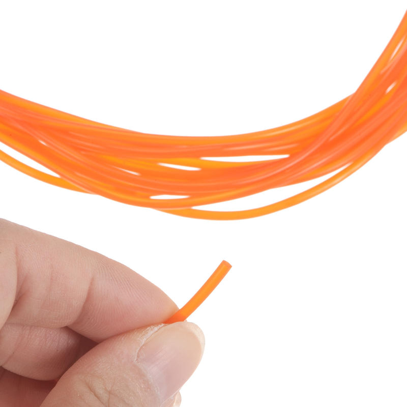 [Australia - AusPower] - Polyurethane Round Belts 2mm Dia 10ft(3 Meters) Length Smooth Surface PU Urethane Belt for Drive Transmission, Orange 2mmx3 Meters 