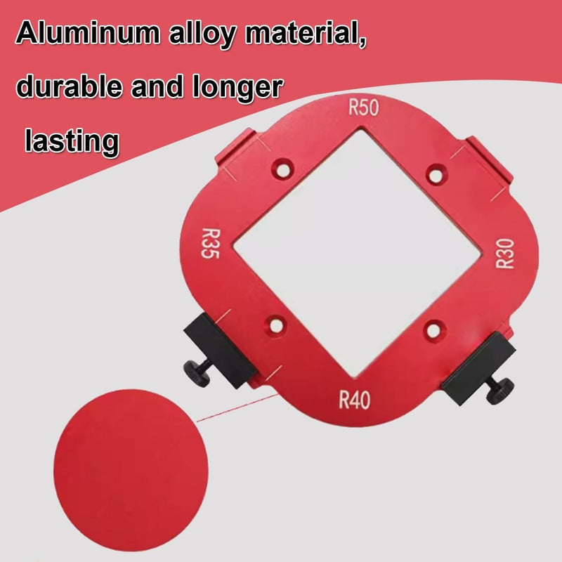 [Australia - AusPower] - 2 Pieces Router Jig Radius Template, Milling Templates for Router for Woodworking R10 R15 R20 R25 R30 R35 R40 R50 Radius Routing Templates - Precise Woodworking for Professionals 